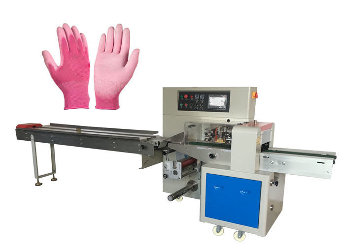 Rubber Latex Gloves Packing Machine , Multi Functional Flow Packaging Machine